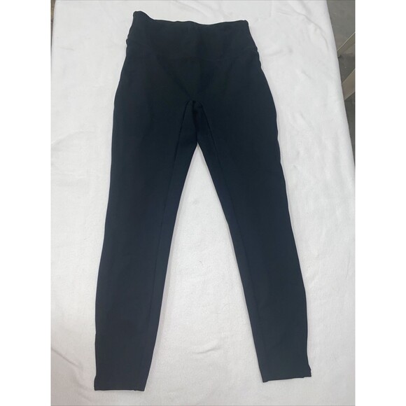 SPANX Leggings Small‎  Black High Waist Yoga Pants Workout Pull On Excellent - Picture 1 of 7